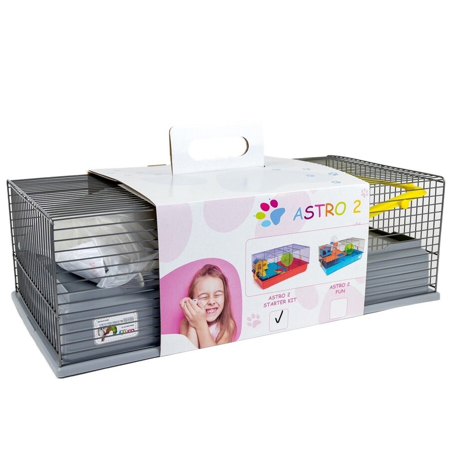 Knaagdierkooi Astro 2 Startkit 57x30x26 cm voor hamsters