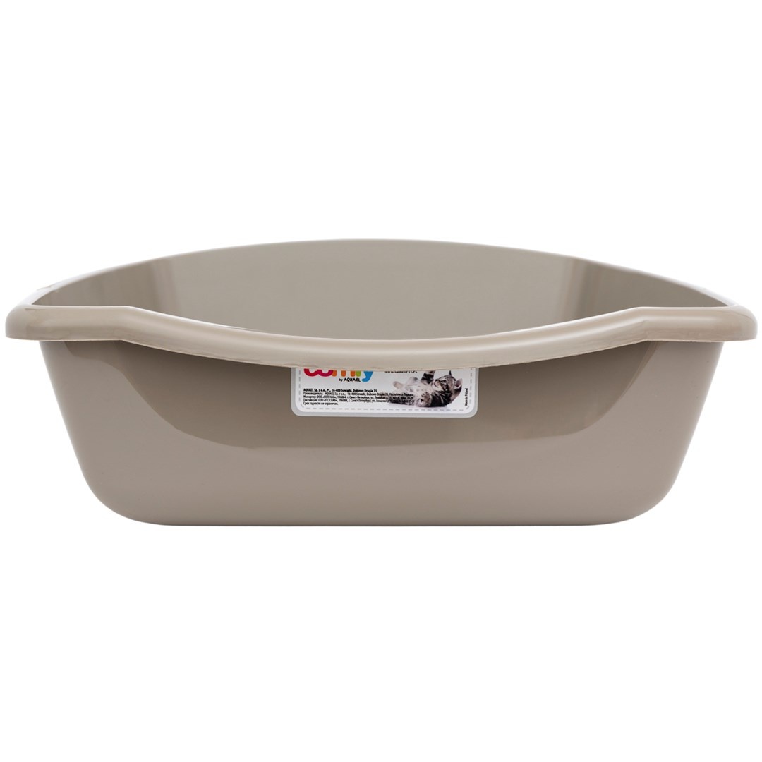 Comfy Kattenbak Cleo Classic 52,5x38x14 cm open kattenbak Latte