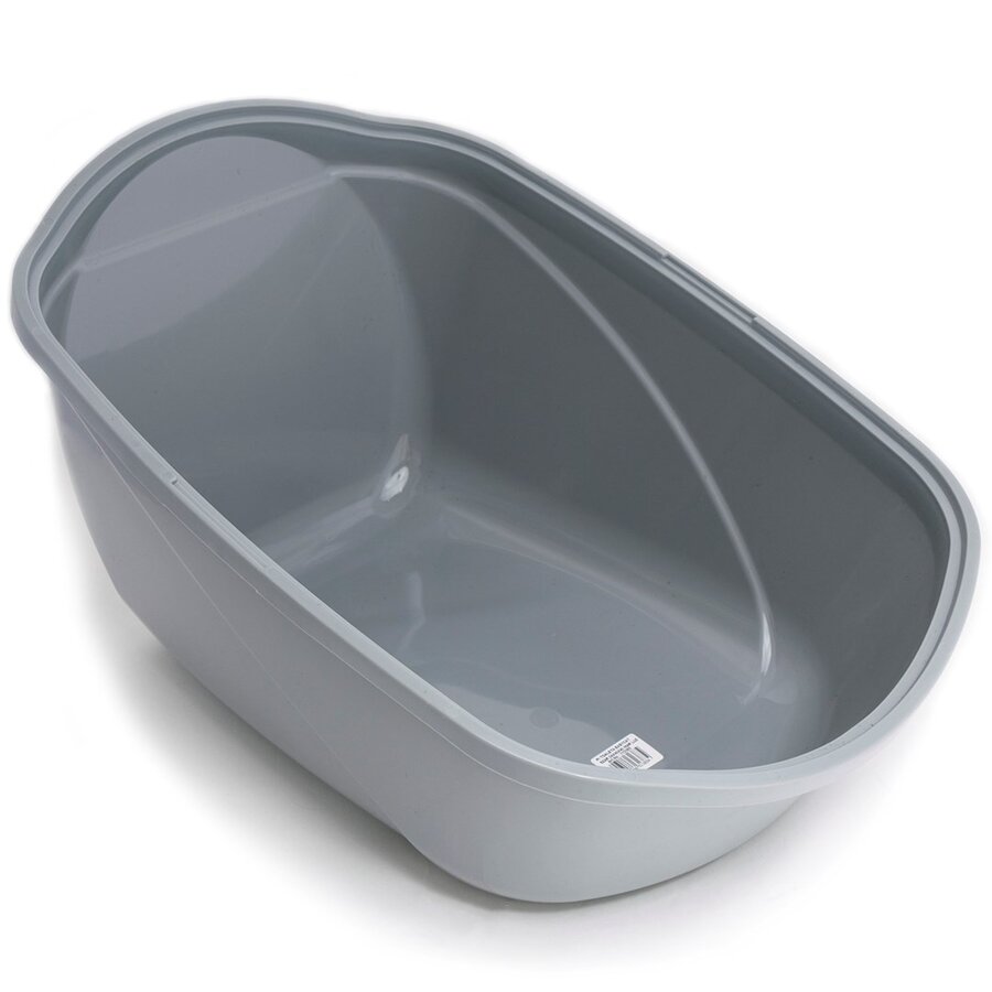 Gesloten kattenbak Easy Cat met licht 54x40x40cm marmerlook