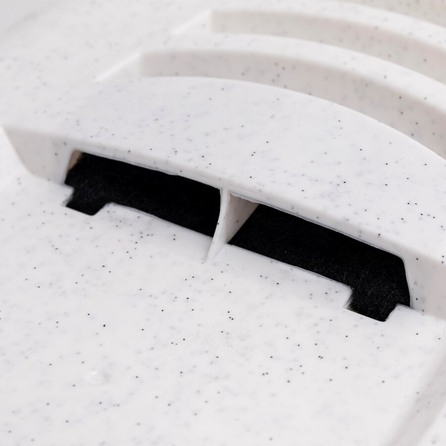 Gesloten kattenbak Easy Cat met licht 54x40x40cm marmerlook