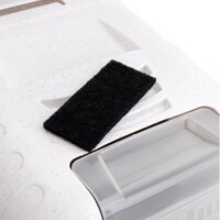 Gesloten kattenbak Easy Cat met licht 54x40x40cm marmerlook