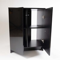 Terra Della Terrariumkast hoogglans zwart 45x45x76 cm voor knockdown-terraria