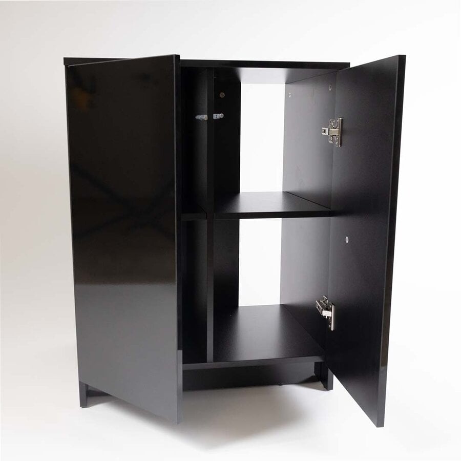 Terra Della Terrariumkast hoogglans zwart 45x45x76 cm voor knockdown-terraria