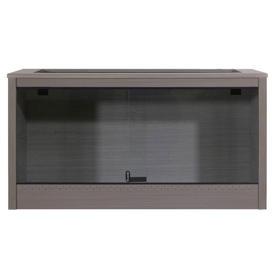 Repto Terra Endura terrarium 115x60x60 cm PVC grijs houtdecor met gaasdeksel en schuifdeur met slot