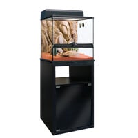 Exo Terrarium Onderkast Small 45x45x70 cm | Stijlvolle Exo Terra kast met rookglas en opbergruimte