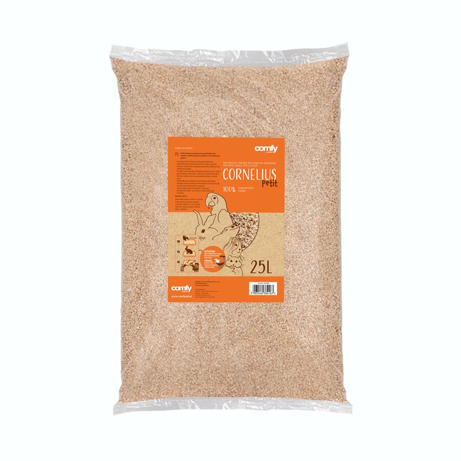 Bodembedekking maïsgranulaat | absorberend en geurbindend | 7 liter of 25 liter