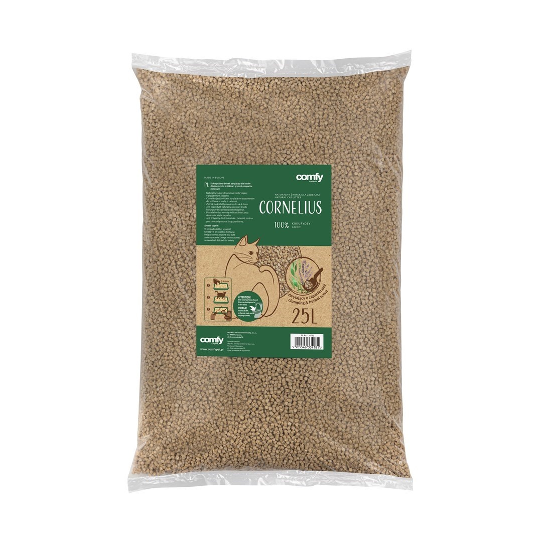 Comfy Ma&iuml;s kattenbakvulling heidegeur &VerticalLine; klontvormend en stofvrij &VerticalLine; 7 liter of 25 liter 25L