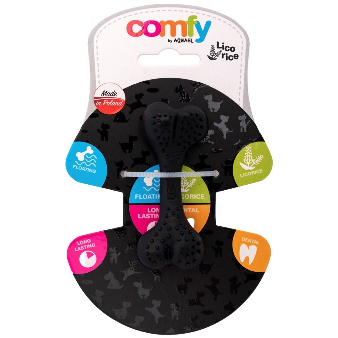 Comfy Dental bot lukrecie zwart &VerticalLine; kauwspeeltje voor gebitsverzorging 8,5CM