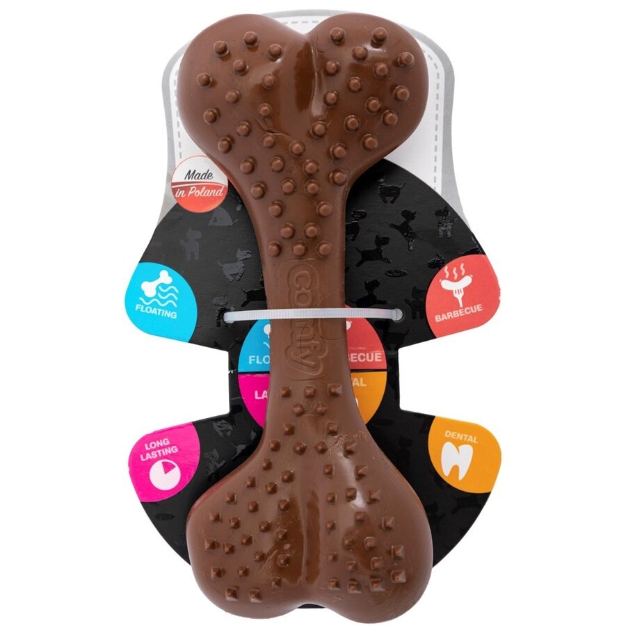 Dental kauwbot met barbecuegeur bruin | 8,5 cm, 12,5 cm of 16,5 cm