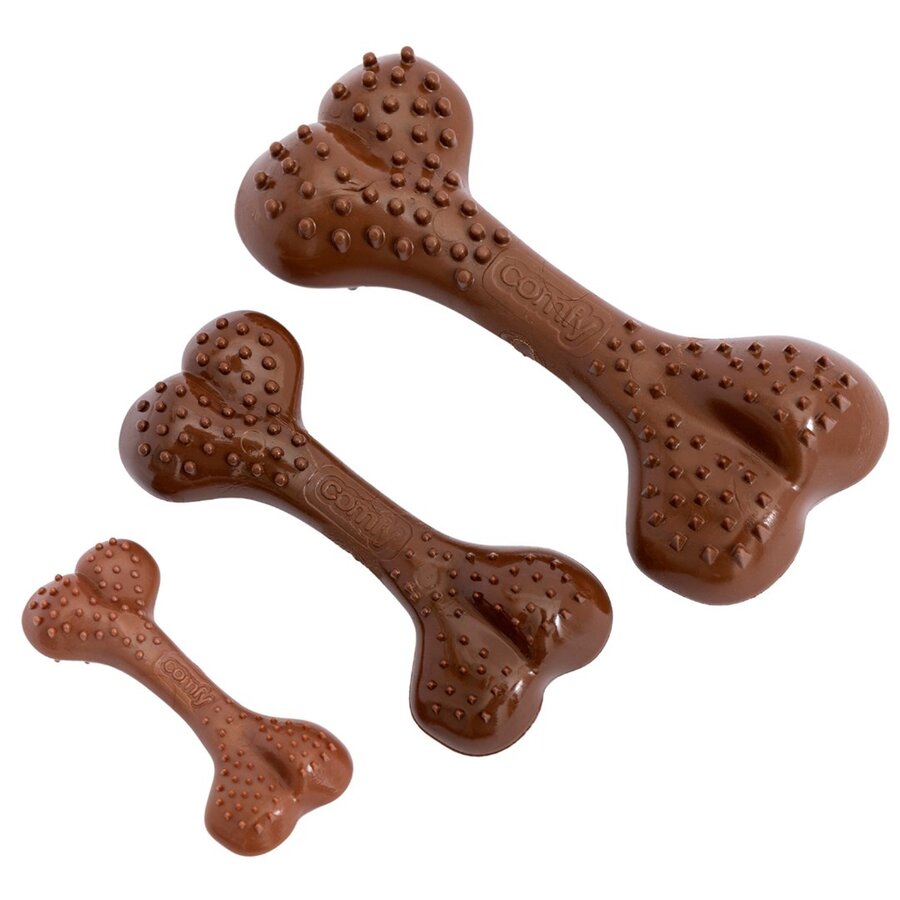 Dental kauwbot met barbecuegeur bruin | 8,5 cm, 12,5 cm of 16,5 cm