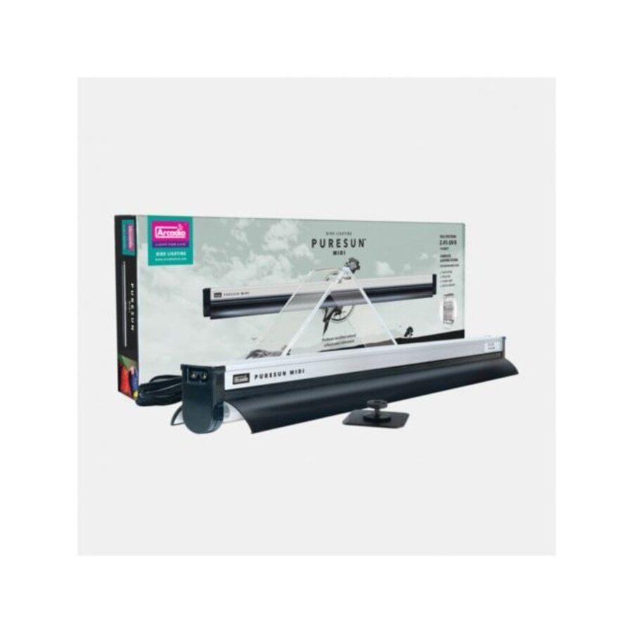 Arcadia Puresun Vogel Lamp Set Met Houder Midi 14 Watt