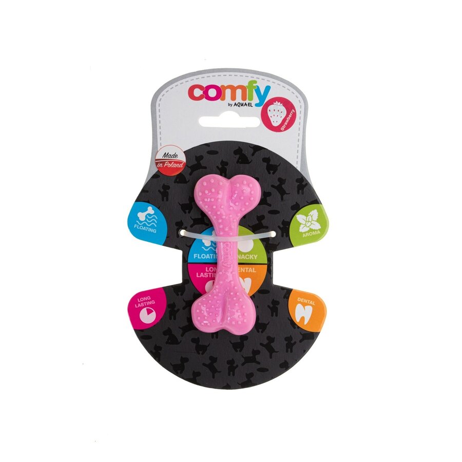 Dental Bone Mint Strawberry | geurig TPE kauwbot met noppen