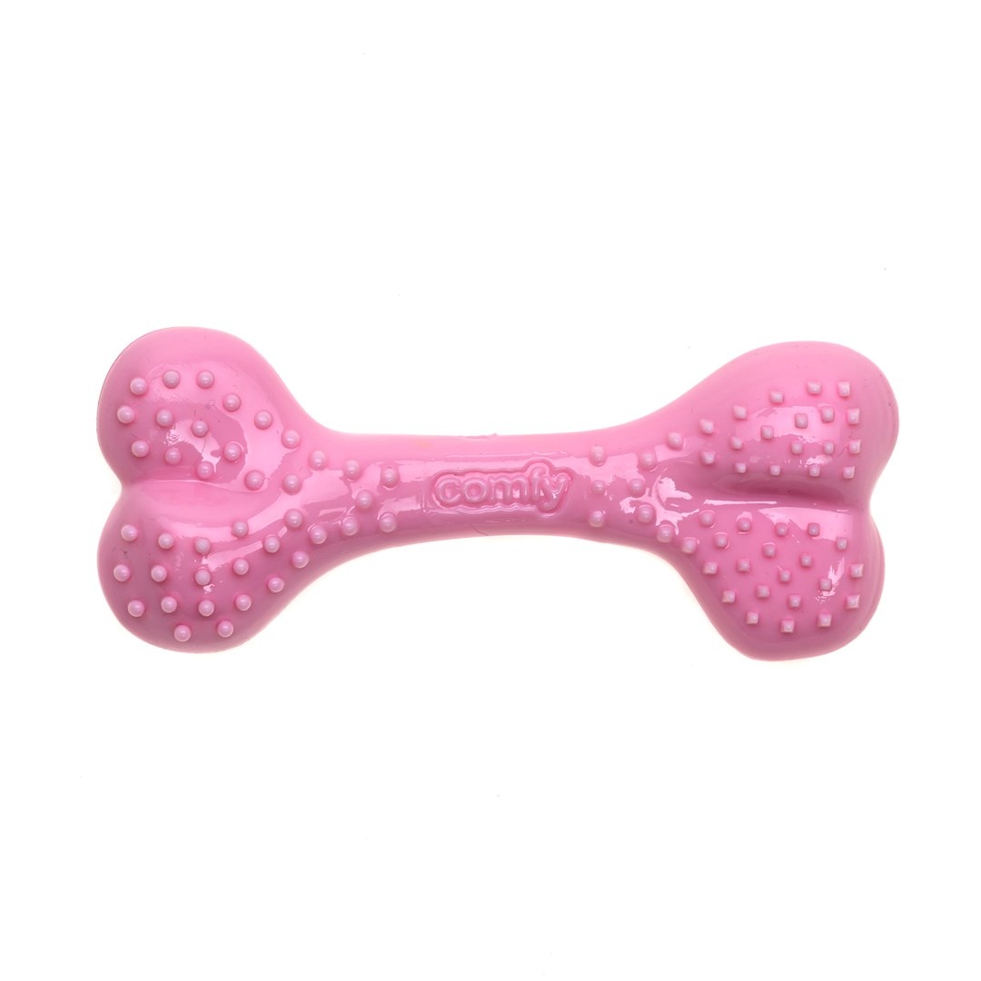 Comfy Dental Bone Mint Strawberry &VerticalLine; geurig TPE kauwbot met noppen 12,5CM