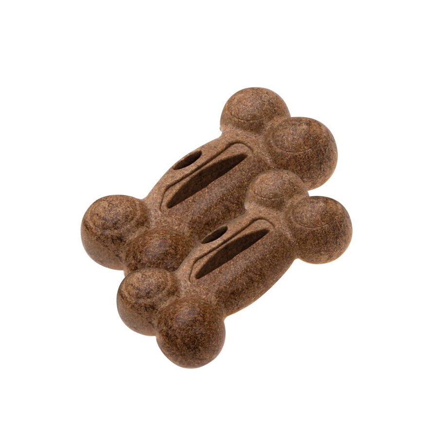 Woody Strong Snacky Bone 16 cm | duurzaam kauwspeelgoed met snackopening