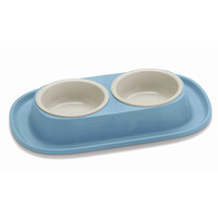 Voerbak Smart Clean 230 + 230 ml | dubbele voer en drinkbak met mat