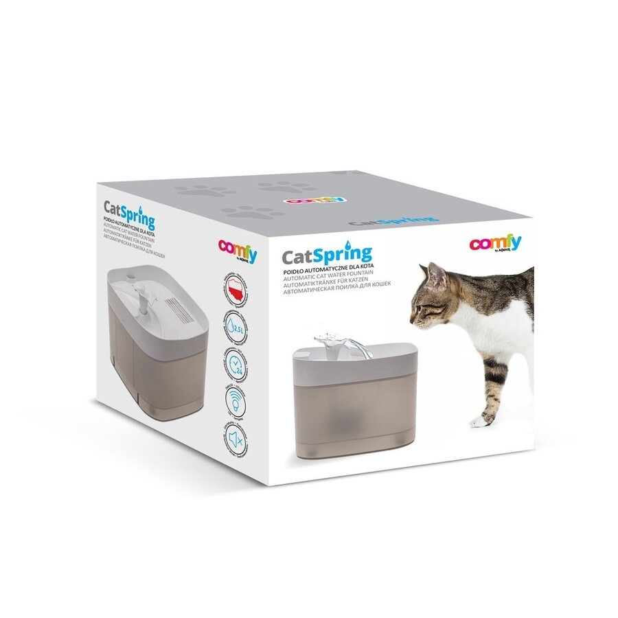 Automatische waterfontein 2,5 liter | stille 5V pomp | droogloopbeveiliging | LED waterniveau