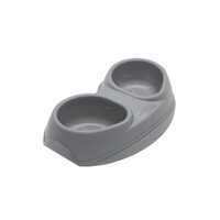 Dubbele voerbak Space 2x200 ml | voor voer en water