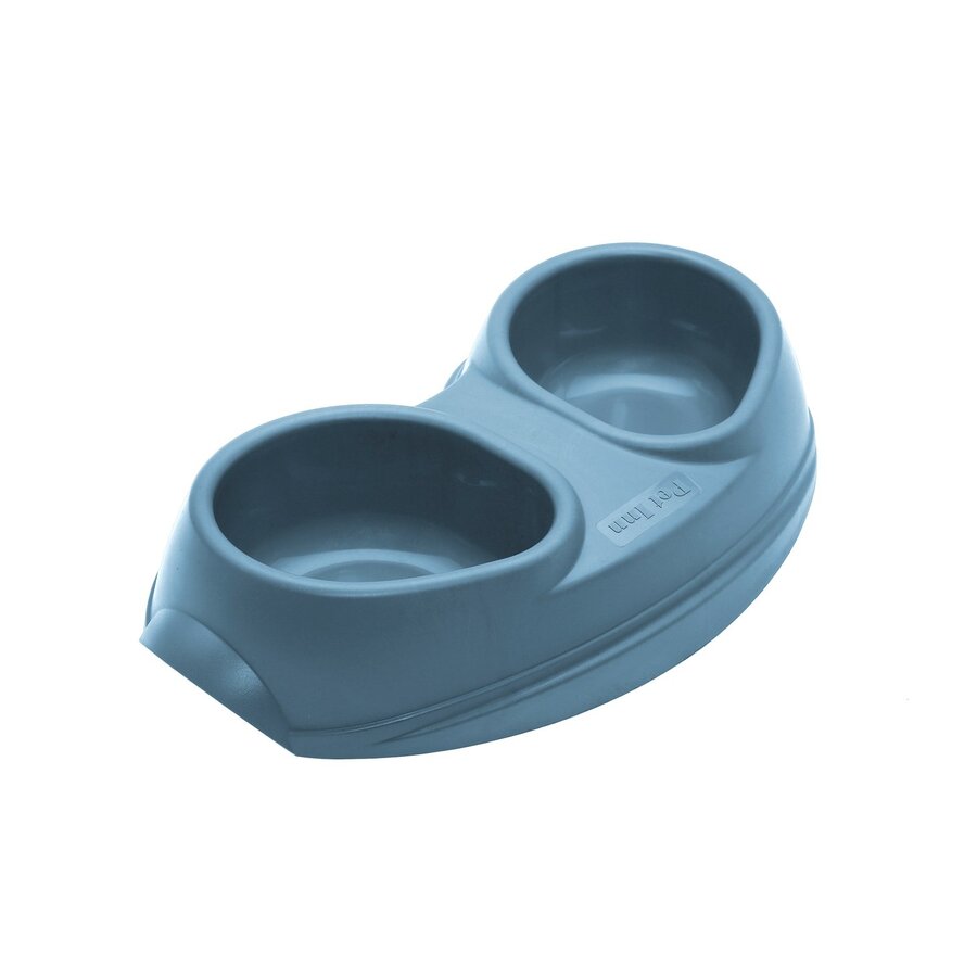 Dubbele voerbak Space 2x200 ml | voor voer en water