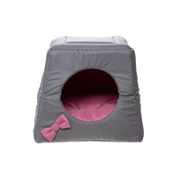 Multifunctioneel honden en kattenhuisje 3-in-1 43x43x39 cm | sofa, huisje en kussen | diverse kleuren