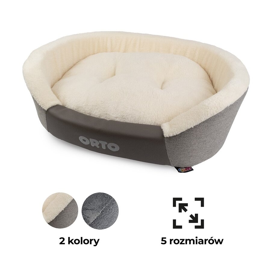 Ortopedische hondenmand Milord met memory foam | 84x68x18 cm | beige of grijs