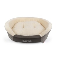 Ortopedische hondenmand Milord met memory foam | 84x68x18 cm | beige of grijs