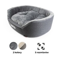 Orthopedische hondenmand met memory foam S 60x48x19 cm | beige of grijs | drukverlagend ligcomfort