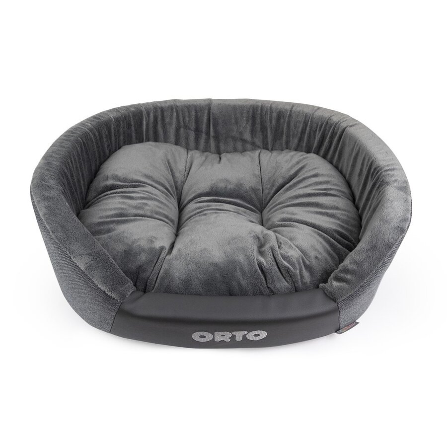 Orthopedische hondenmand met memory foam S 60x48x19 cm | beige of grijs | drukverlagend ligcomfort