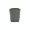 Bloempot sneeuwvlok grijs 13 cm