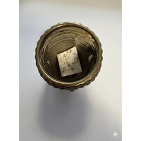 Bloempot Boeddha hoofd goudgrijs | decoratieve plantenpot circa 8 cm