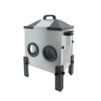 Metalen voerbak met voeropeningen 16 kg | hoog model | met regenkap | voor kippen