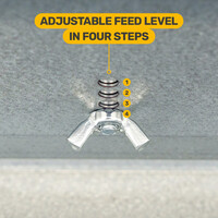 Metalen voerbak met voeropeningen 16 kg | hoog model | met regenkap | voor kippen