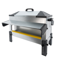 Open voerbak hoog 24 kg | dubbelzijdig | anti-mors | met regenkappen