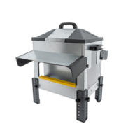 Open voerbak hoog 16 kg | dubbelzijdig | anti-mors | met regenkappen