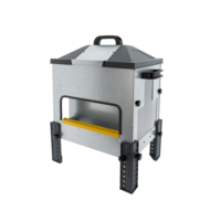 Open voerbak hoog 16 kg | dubbelzijdig | anti-mors | met regenkappen