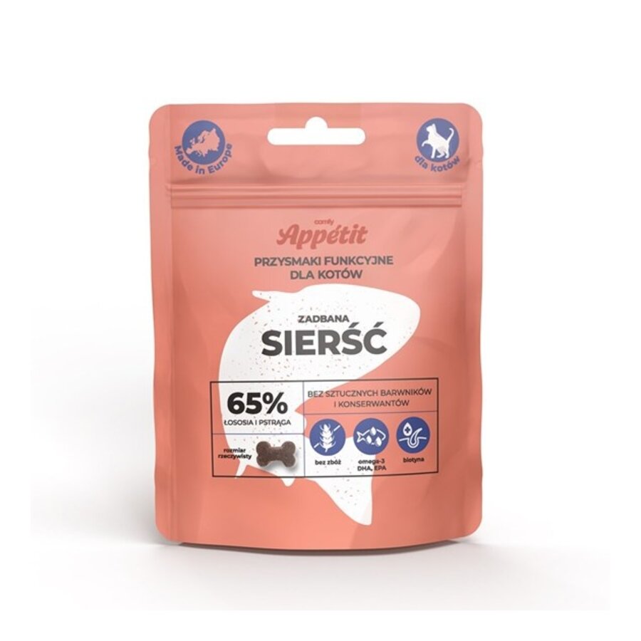 Functionele kattensnacks voor katten | Verzorgde vacht | graanvrij | 70 g