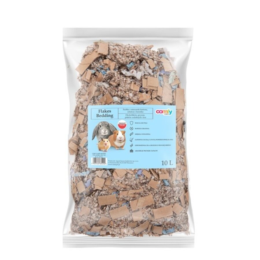 Flakes bodembedekking 10L | extra absorberend, stofvrij en geurremmend strooisel