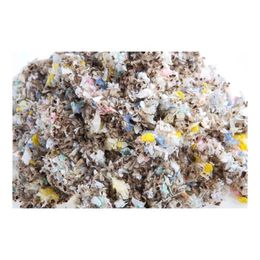 Gekleurde katoenflakes bodembedekking 3L