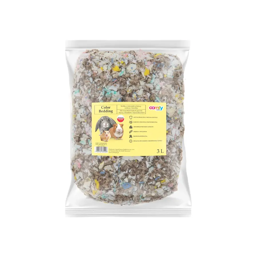 Gekleurde katoenflakes bodembedekking 3L