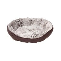 Pati Plush pluche hondenmand met ribstof buitenkant | 3 maten