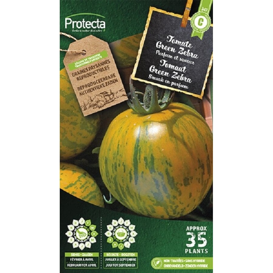 Groente zaden: Tomaat green Zebra