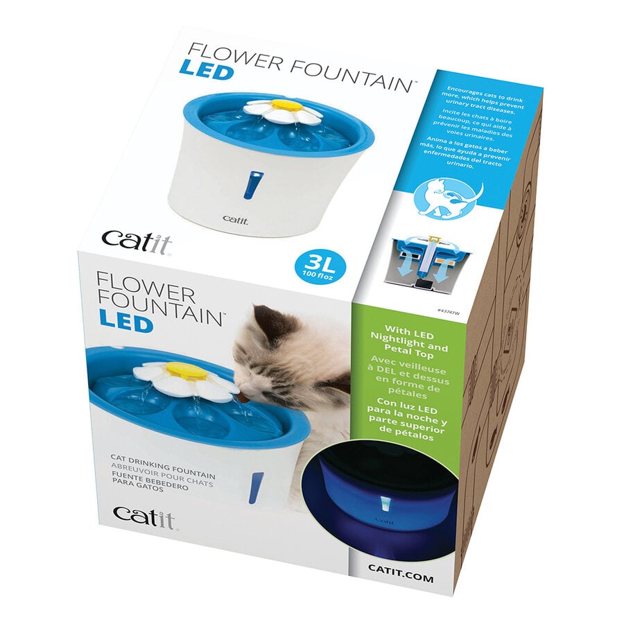 Catit Bloem Drinkfontein LED | 3 liter inhoud