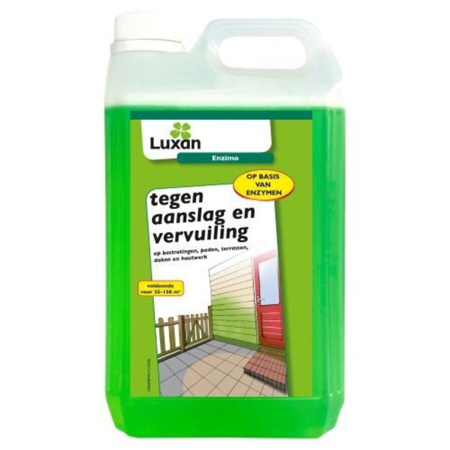 Enzymatische groene aanslagreiniger concentraat | voor terras, oprit en hout