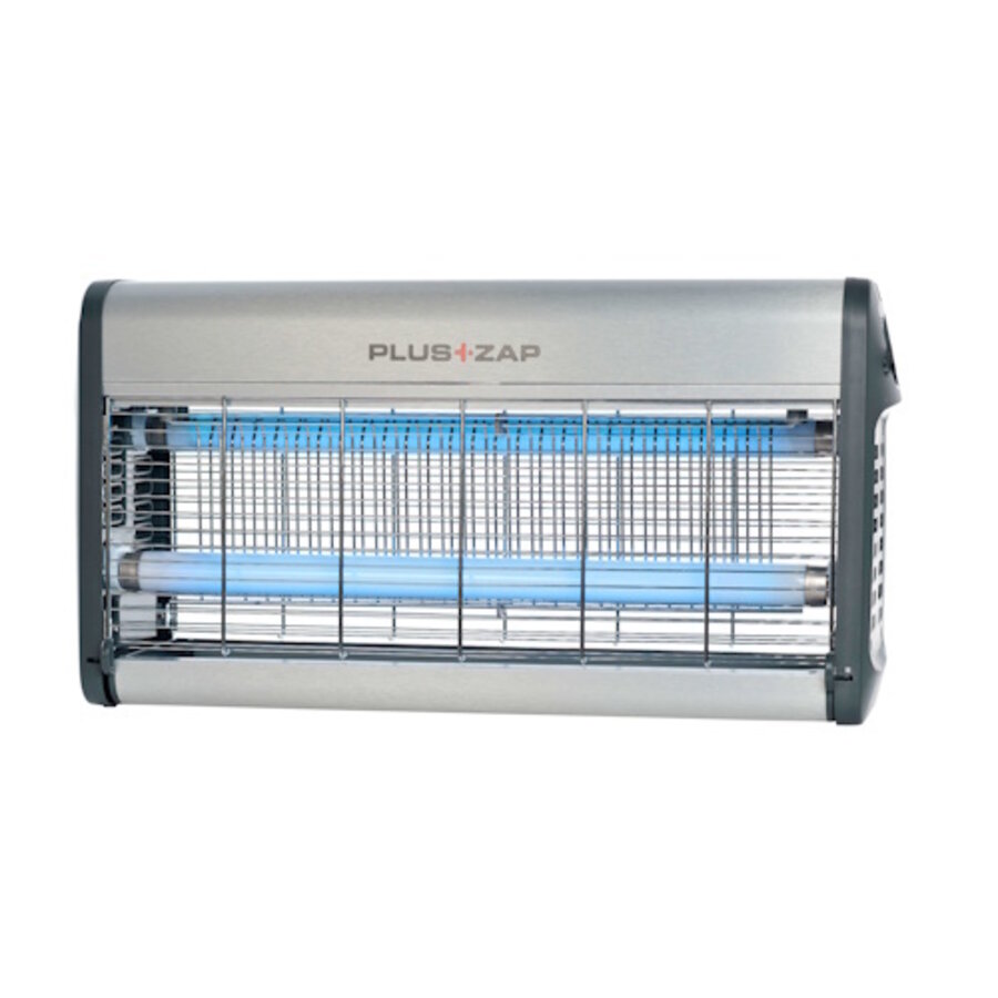 Elektrische vliegenval PlusZap 30W aluminium | tot 80 m² | wand | plafond | vrijstaand