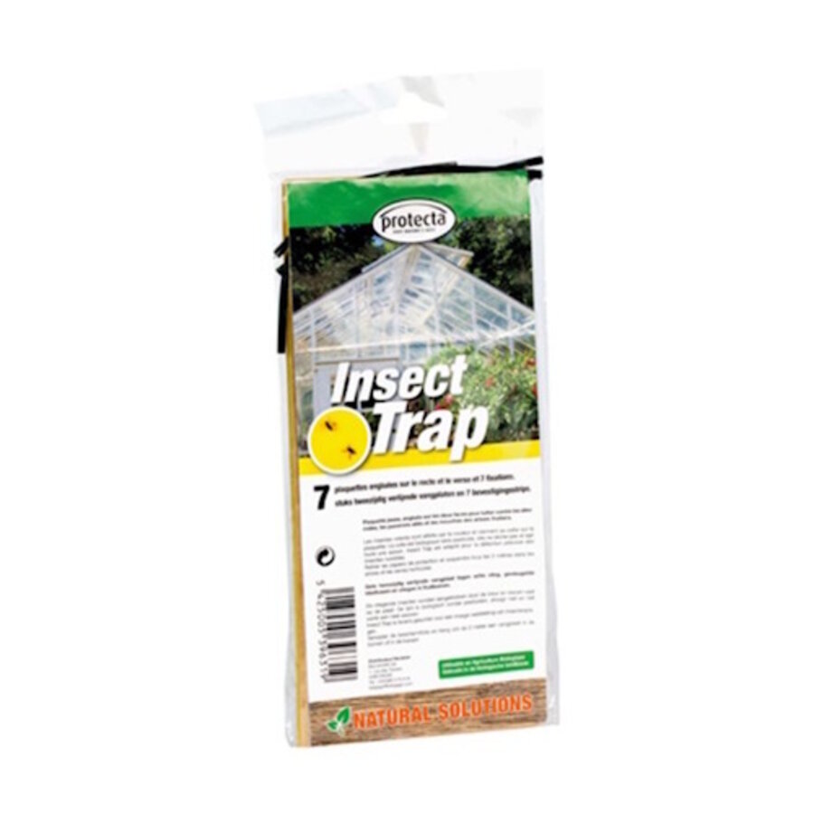 Gele vangplaten dubbelzijdig 7 stuks | monitoring en wegvangen vliegende insecten