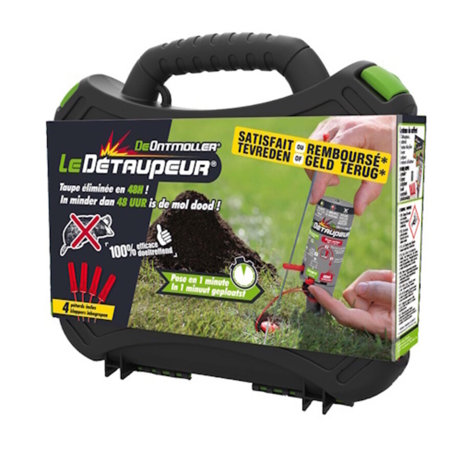 Ontmoller startkit mollenval met 4 klappers | compleet koffertje