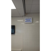 LED 60 vliegenlamp met lijmplaat | wandmodel 50–100 m²