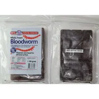 Rode muggenlarven diepvriesvoer | chocoladetablet 100 gram | voor aquariumvissen