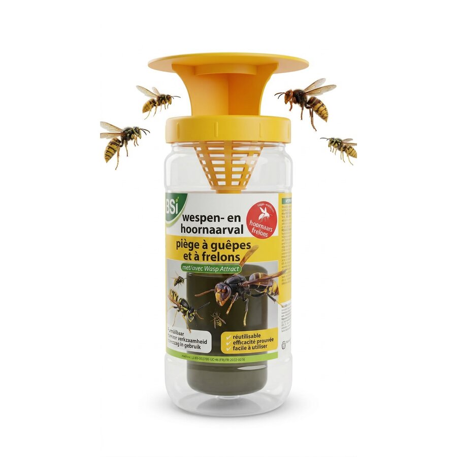 Herbruikbare wespen- en hornaarsval met lokstof | incl. 200 ml lokstofconcentraa