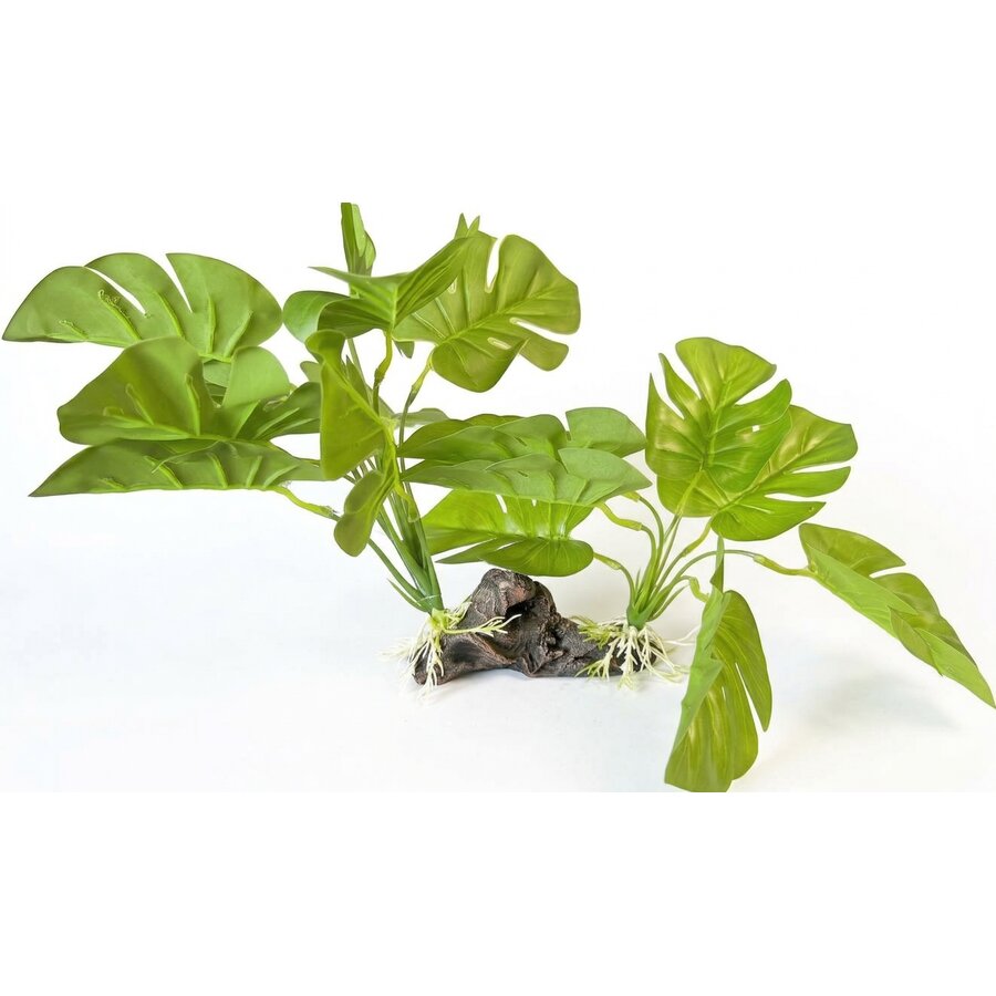 Plant On Deco Three Tip Leaf kunstplant voor terrarium 29x26x17cm