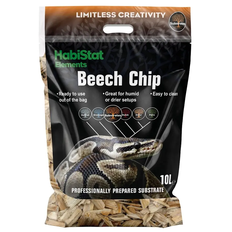 Beukensnippers substraat grof 10 liter | natuurlijke bodembedekking voor droog terrarium